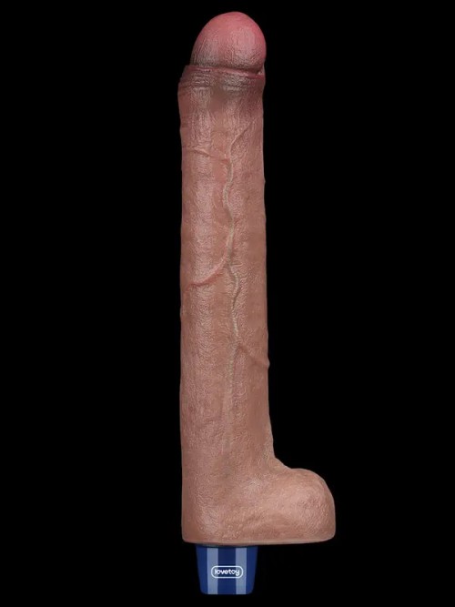 Lovetoy 10.5″ REAL SOFTEE Titreşimli Şarjlı Et Dokusunda Uzun Vibratör 26.5 cm 2