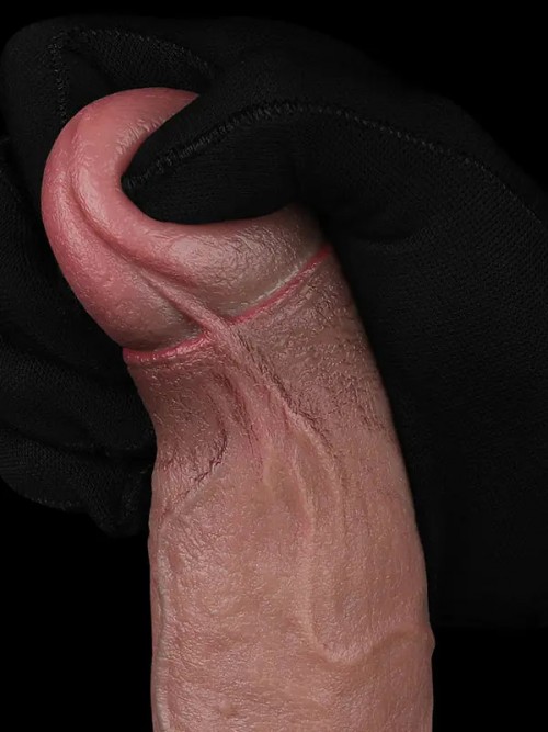 Lovetoy 10.5″ REAL SOFTEE Titreşimli Şarjlı Et Dokusunda Uzun Vibratör 26.5 cm Ek Resim