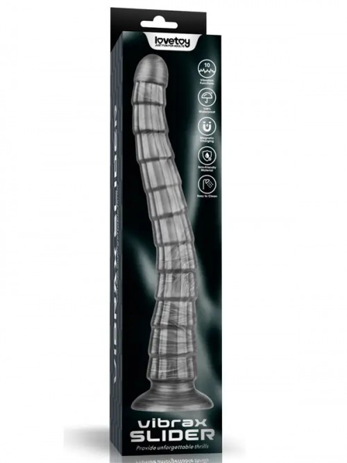 Lovetoy 14.5” King Sized Vibrating Vibrax Slider Titreşimli Şarjlı Anal Dildo 37cm Ek Resim