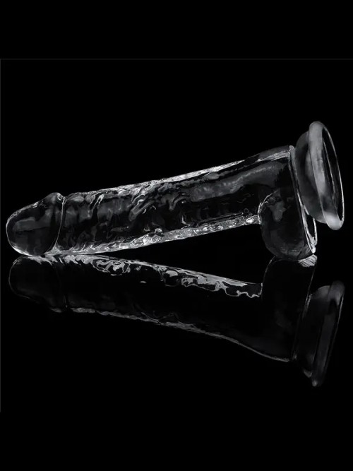LoveToy 7.5” Flawless Clear Dildo Esnek Jel Dildo 19 cm Ek Resim