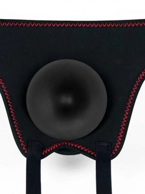 LoveToy Easy Strapon Set Belden Bağlamalı İçi Dolu 20 cm Siyah 6