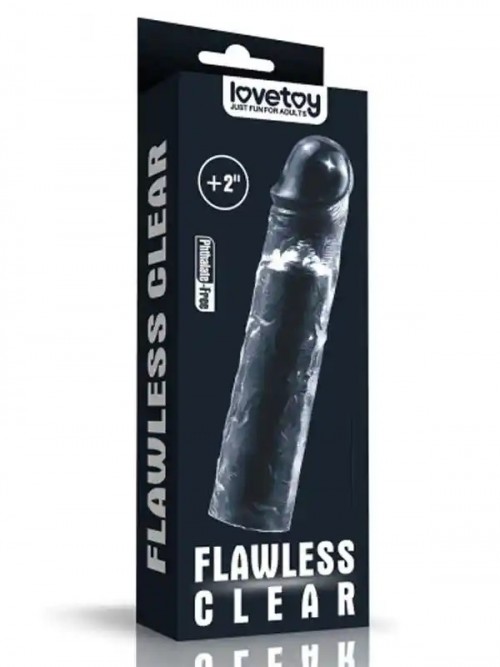 LoveToy Flawless Şeffaf Penis Kılıfı 5 cm Uzatmalı 5