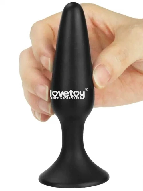 LoveToy LURE ME Silicone Anal Plug S 11.5 cm Siyah 3