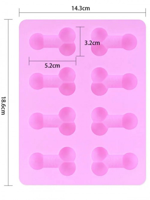 Lovetoy Pecker Chocolate Ice Tray Penis Şeklinde Buz Kalıbı 3