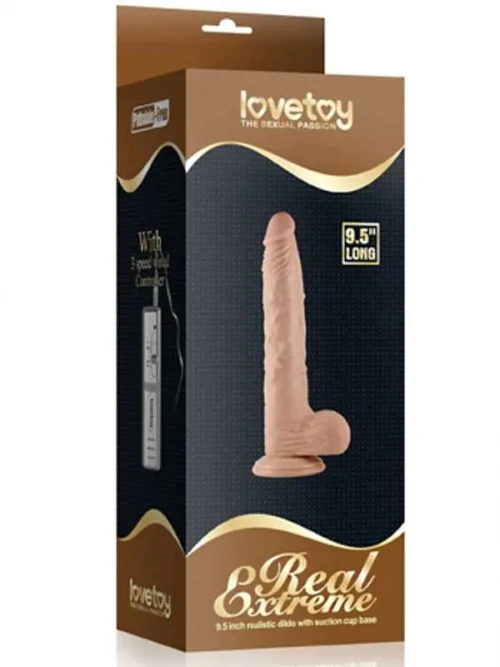 LoveToy Real Extreme Realistik Titreşimli Dildo 24 cm 6