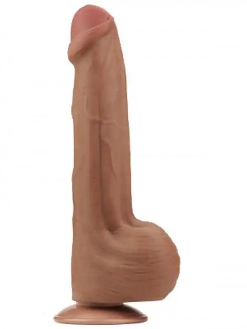 LoveToy Sliding Skin Dual Layer Çift Katmanlı Dildo 29 cm Melez 3