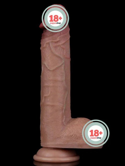 Lovetoy 9” Dual Layered Silicone Realistik Dildo 23.5 cm