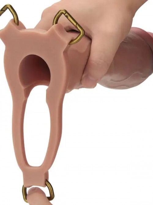 LoveToy Ingen 10” Enhanced Set L/XL/2XL İçi Boş Belden Bağlamalı Penis 23.6cm Ek Resim