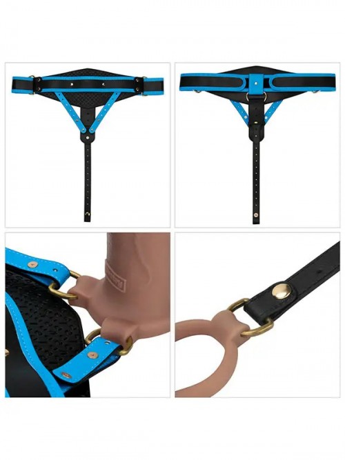 LoveToy Ingen 10” Enhanced Set L/XL/2XL İçi Boş Belden Bağlamalı Penis 23.6cm 6