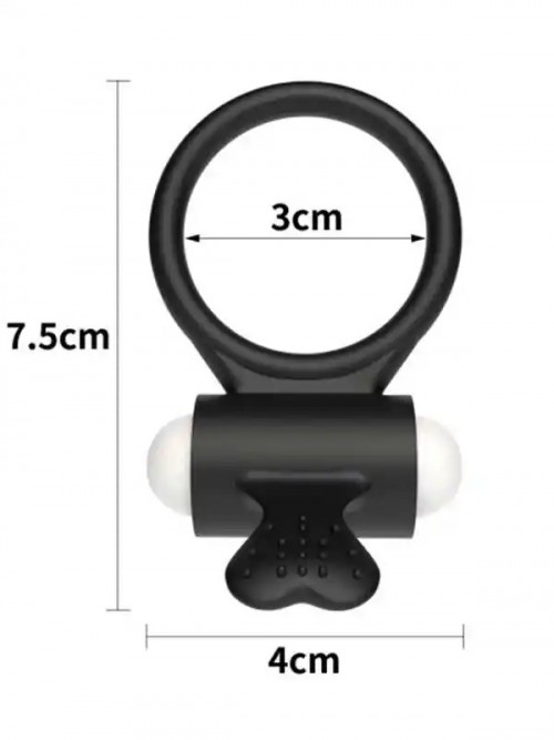 LoveToy Power Clit Titreşimli Silikon Penis Halkası 2