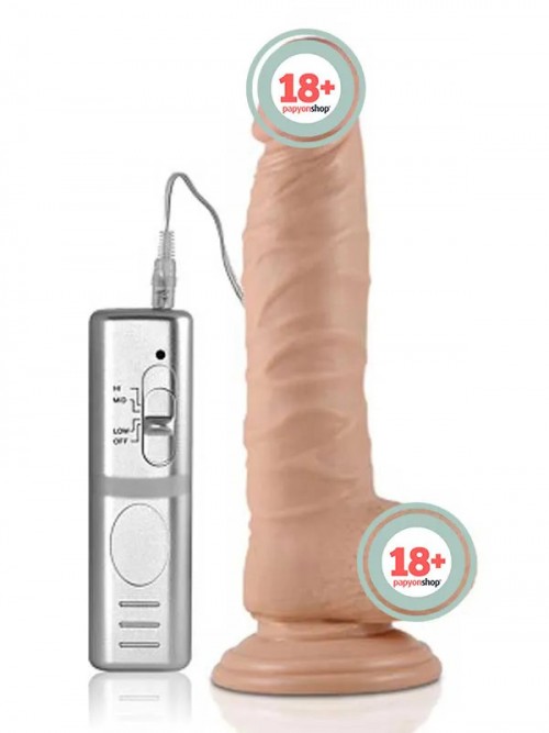 LoveToy Realistik Titreşimli Dildo 21 cm