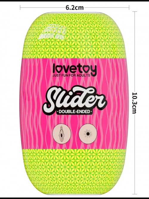 LoveToy Slider Double-Ended Çift Taraflı Anüs ve Vajinal Kupa Mastürbatör 4