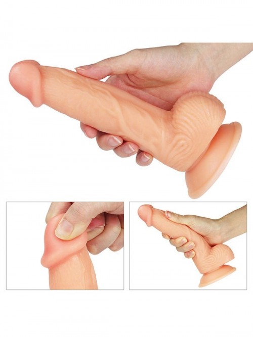 LoveToy Ultra Soft Dude Yumuşak Realistik Penis 20 cm 6