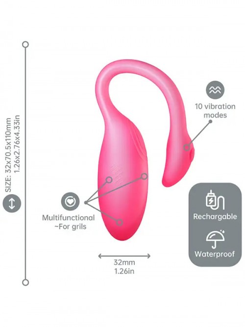 Magic Flamingo Max Çiftler için Giyilebilir Telefon Kontrollü Vibratör Ek Resim