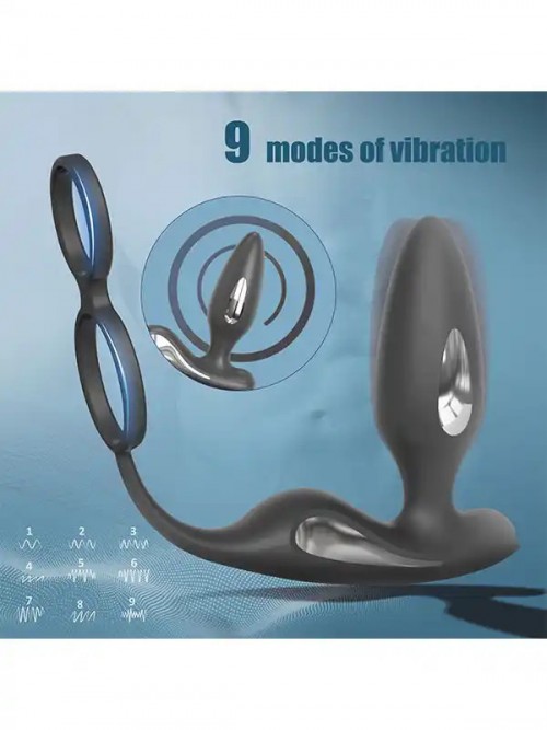 Lava-RCT Penis Halkalı Şarjlı Giyilebilir Anal Vibratör Ek Resim