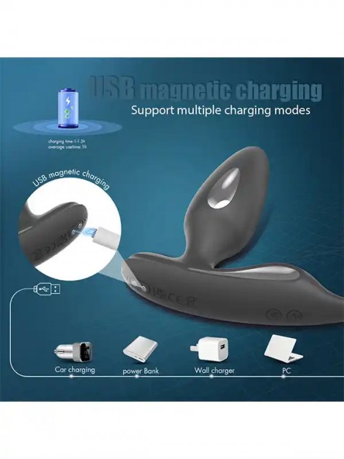 Lava-RCT Penis Halkalı Şarjlı Giyilebilir Anal Vibratör 3