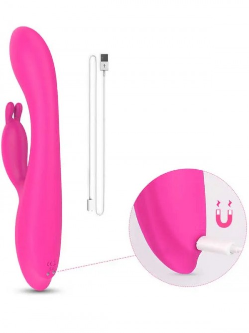 Naughty Isıtmalı Şarjlı Güçlü Titreşimli Tavşan Vibratör 22 cm 5