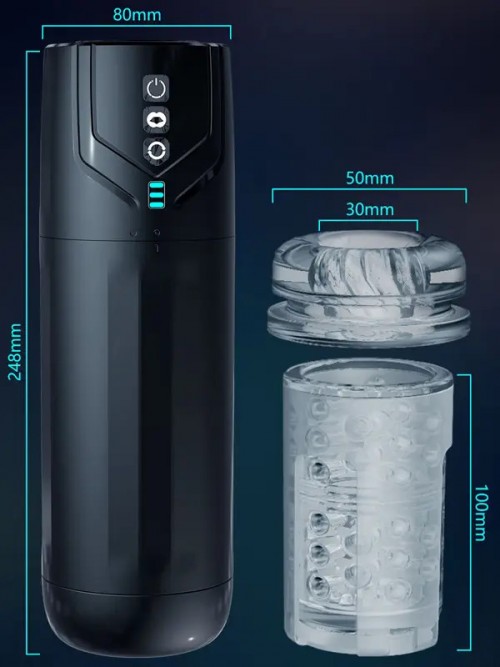 NOXXX CycloPulse Dönme ve Emiş Modlu Şarjlı Mastürbatör 3