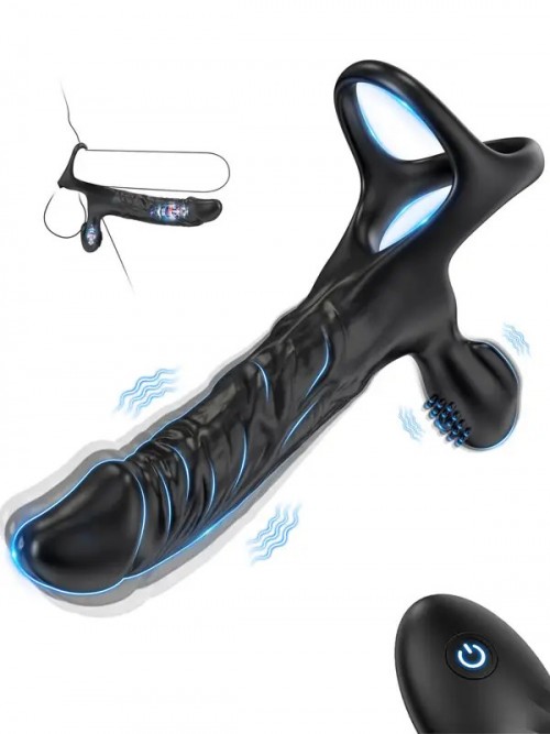 NOXXX DualDrive Uzaktan Kumandalı Çift Penetrasyonlu Penis Halkası ve Klitoris Uyarıcı Vibratör 2