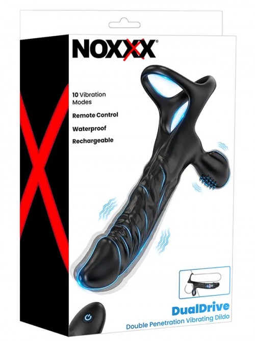 NOXXX DualDrive Uzaktan Kumandalı Çift Penetrasyonlu Penis Halkası ve Klitoris Uyarıcı Vibratör Ek Resim