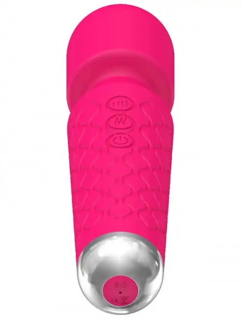 NOXXX Güçlü Şarjlı Wand Masaj Vibratörü 28 Fonksiyonlu Pembe 3