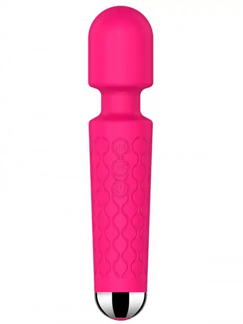 NOXXX Güçlü Şarjlı Wand Masaj Vibratörü 28 Fonksiyonlu Pembe 4