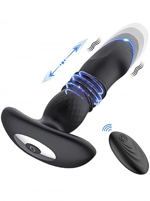 NOXXX İleri Geri Hareketli Uzaktan Kumandalı Şarjlı Giyilebilir Anal Dildo 4