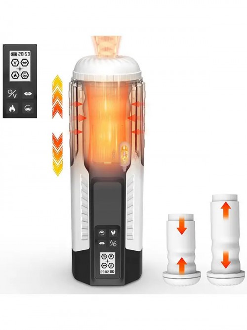 NOXXX Max Thrust Şarjlı Masturbatör İtme Emme Sıkma Titreşim Isıtma Modlu 2