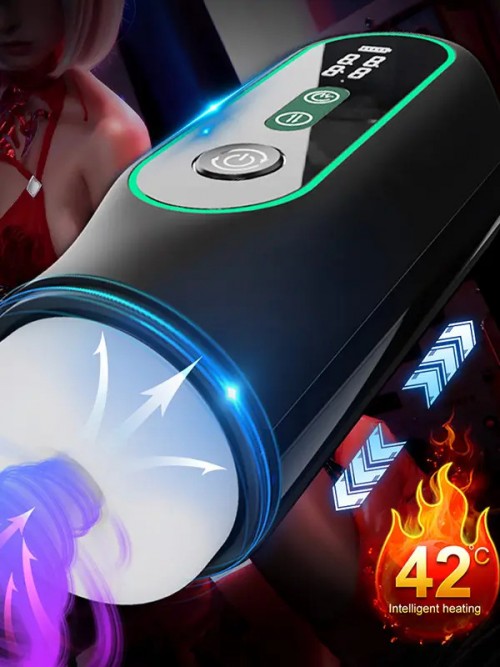 NOXXX PulseOne Isıtmalı Sesli İleri Geri Hareketli Titreşimli ve Vakumlu Otomatik Mastürbatör 6