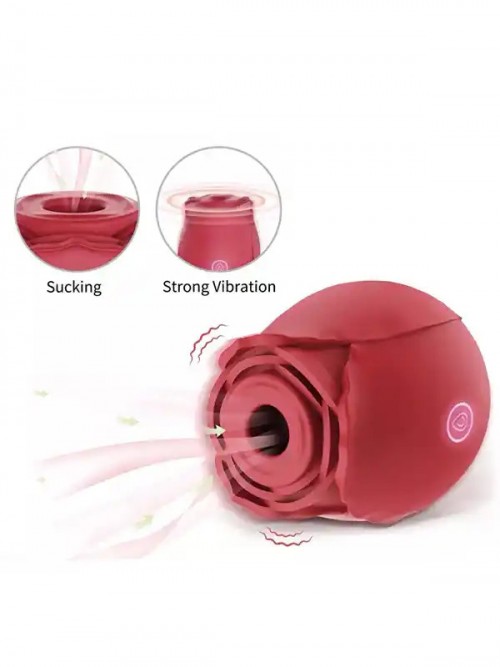 NOXXX Rose Kadınlar için Titreşimli Vakumlu Klitoral Gül Vibratör 6
