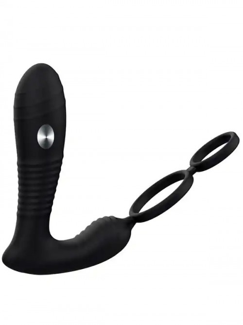 NOXXX Telefon Kontrollü Elektro Şoklu Penis Halkalı Anal Vibratör Ek Resim