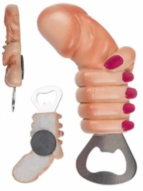 Penis Şeklinde Magnetli Metal Şişe Açacağı 2