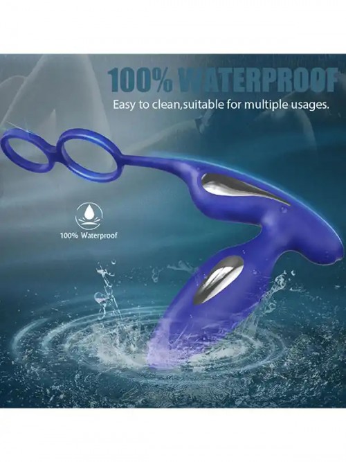 Prostat ve Penis Halkalı Elektro Şok Özellikli Anal Vibratör 6