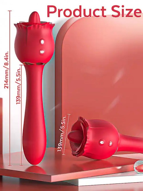 Rossi G Spot ve Dil Yalama Özellikli Şarjlı Vibratör 5