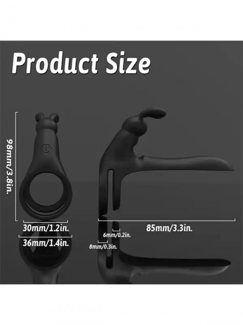 Tusky Şarjlı Titreşimli Penis Halkası 3