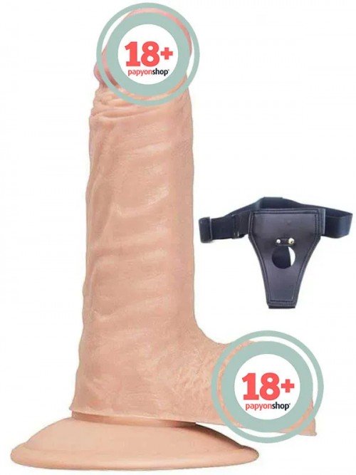 NOXXX Belden Bağlamalı Realistik Dildo İçi Dolu 15 cm