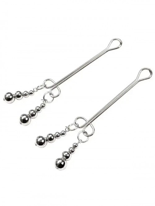 Boncuklu Klitoris ve Meme Ucu Kelepçeleri 3