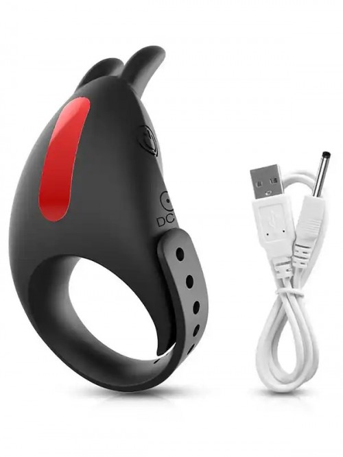 Boyutu Ayarlanabilir 7 Fonksiyonlu Şarjlı Penis Halkası Ek Resim