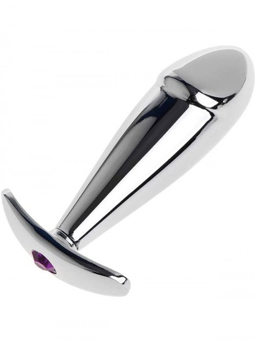 NOXXX Çelik T Anal Plug Taşlı 10 cm 2
