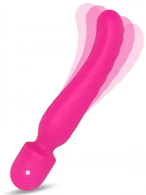 Çift Taraflı Isıtmalı Masaj Wand Vibratör 23 cm 2