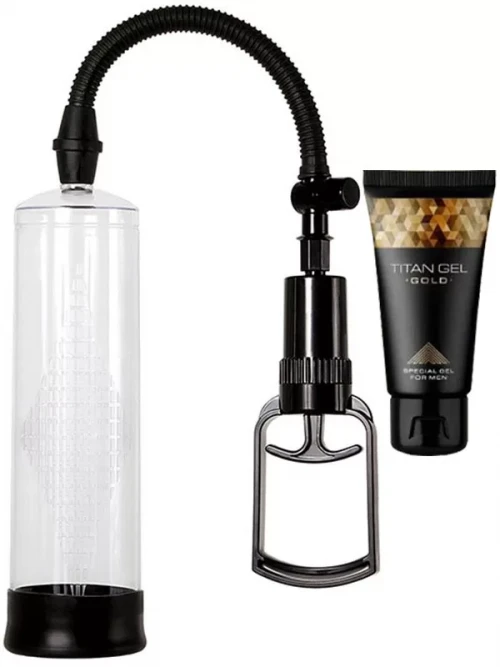 Güçlü Penis Pompası Titan Gel Gold Hediyeli