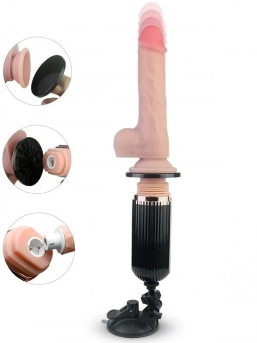 İleri Geri Hareketli Şarjlı Uzaktan Kumandalı Vantuzlu Seks Makinası 4