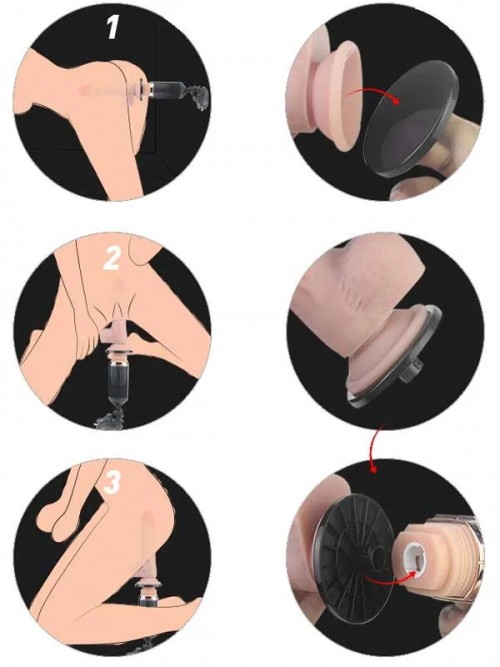 İleri Geri Hareketli Şarjlı Uzaktan Kumandalı Vantuzlu Seks Makinası 5