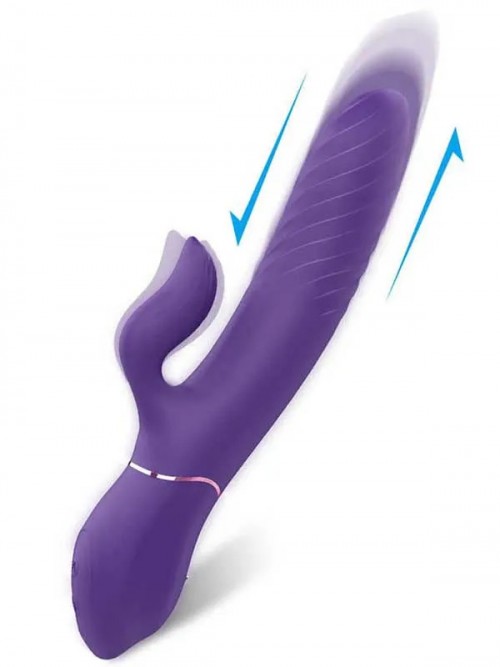 Lighter Isıtmalı İleri Geri Hareketli Şarjlı G-Spot Vibratör 21 cm