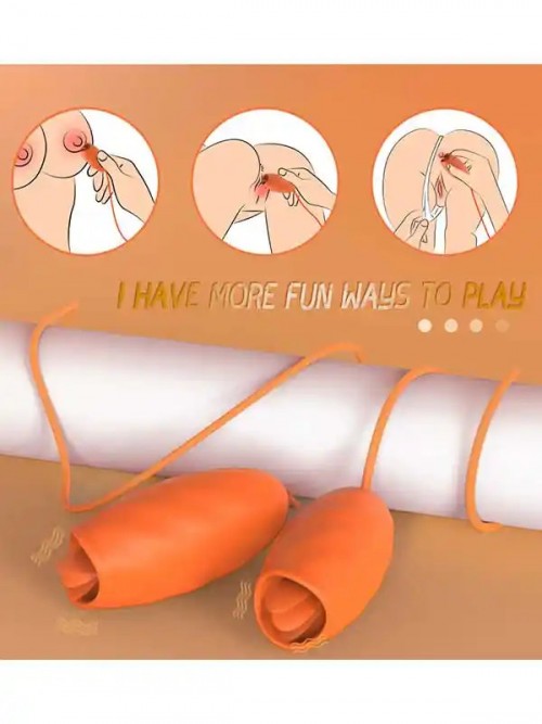 Magic Bean-3 Şarjlı Dil Stimülasyonlu 2’li Titreşim Topları 4