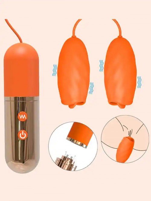 Magic Bean-3 Şarjlı Dil Stimülasyonlu 2’li Titreşim Topları