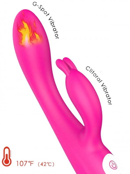Naughty Isıtmalı Şarjlı Güçlü Titreşimli Tavşan Vibratör 22 cm 3