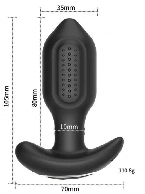 NOXXX A-Heros BUDD Telefon Kontrollü ve Uzaktan Kumandalı 360° Anal Plug 3