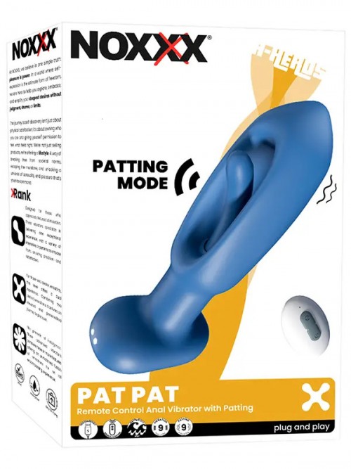 NOXXX A-Heros PAT PAT Şarjlı Titreşimli Dil Fonksiyonlu Anal Vibratör Ek Resim