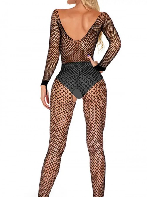 NOXXX Ağı Açık File Fantezi Vücut Çorabı Ek Resim